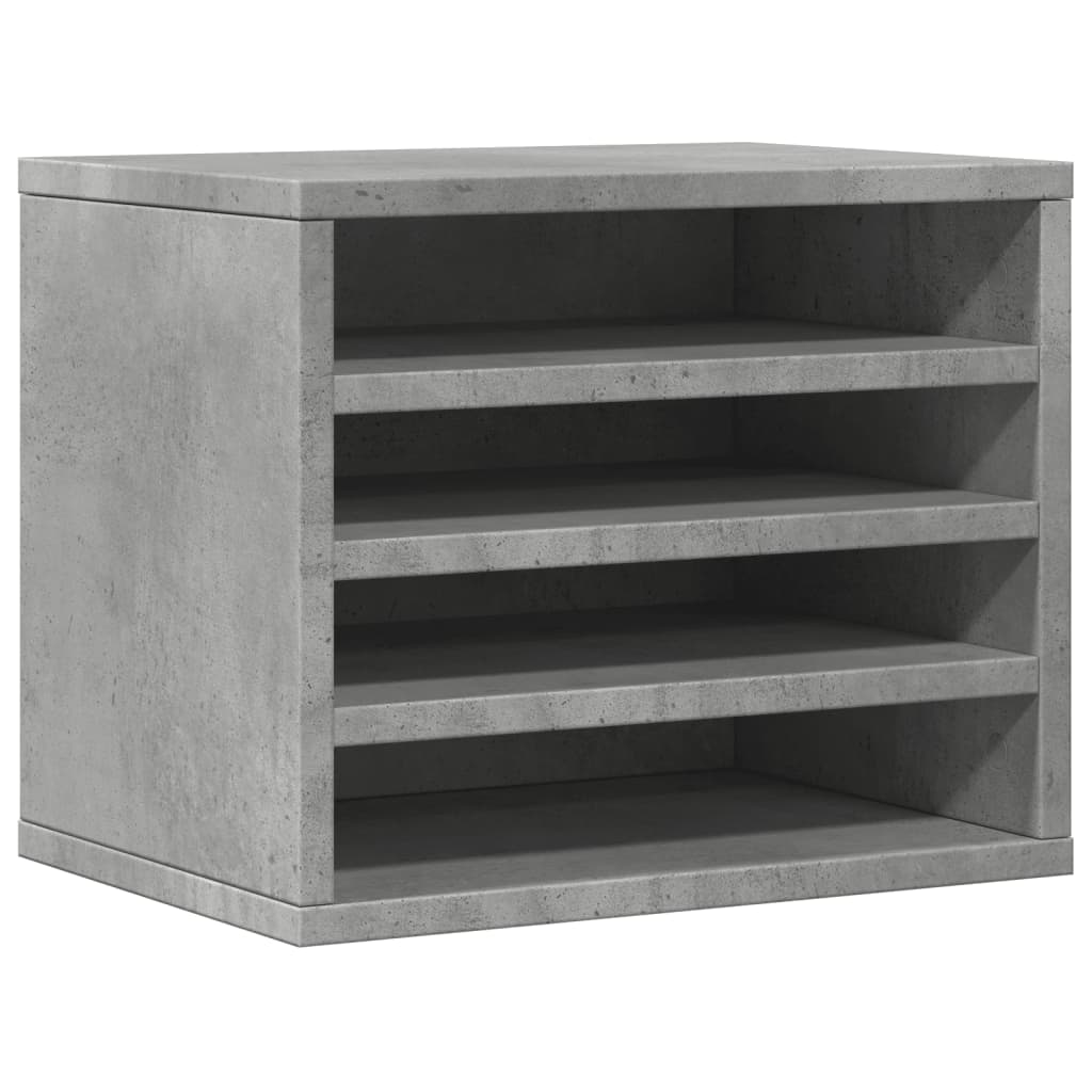 dueslag til skrivebord 36x26x29,5 cm konstrueret træ betongrå