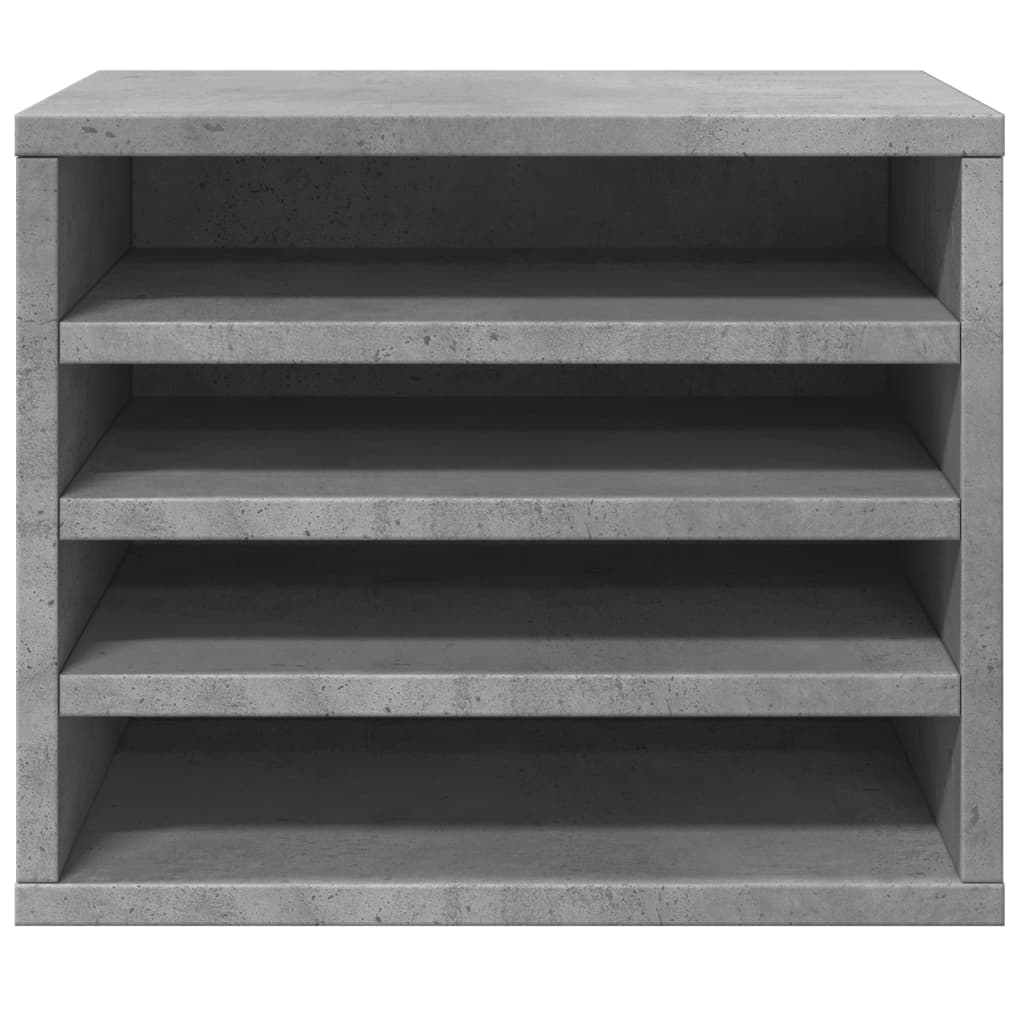 dueslag til skrivebord 36x26x29,5 cm konstrueret træ betongrå