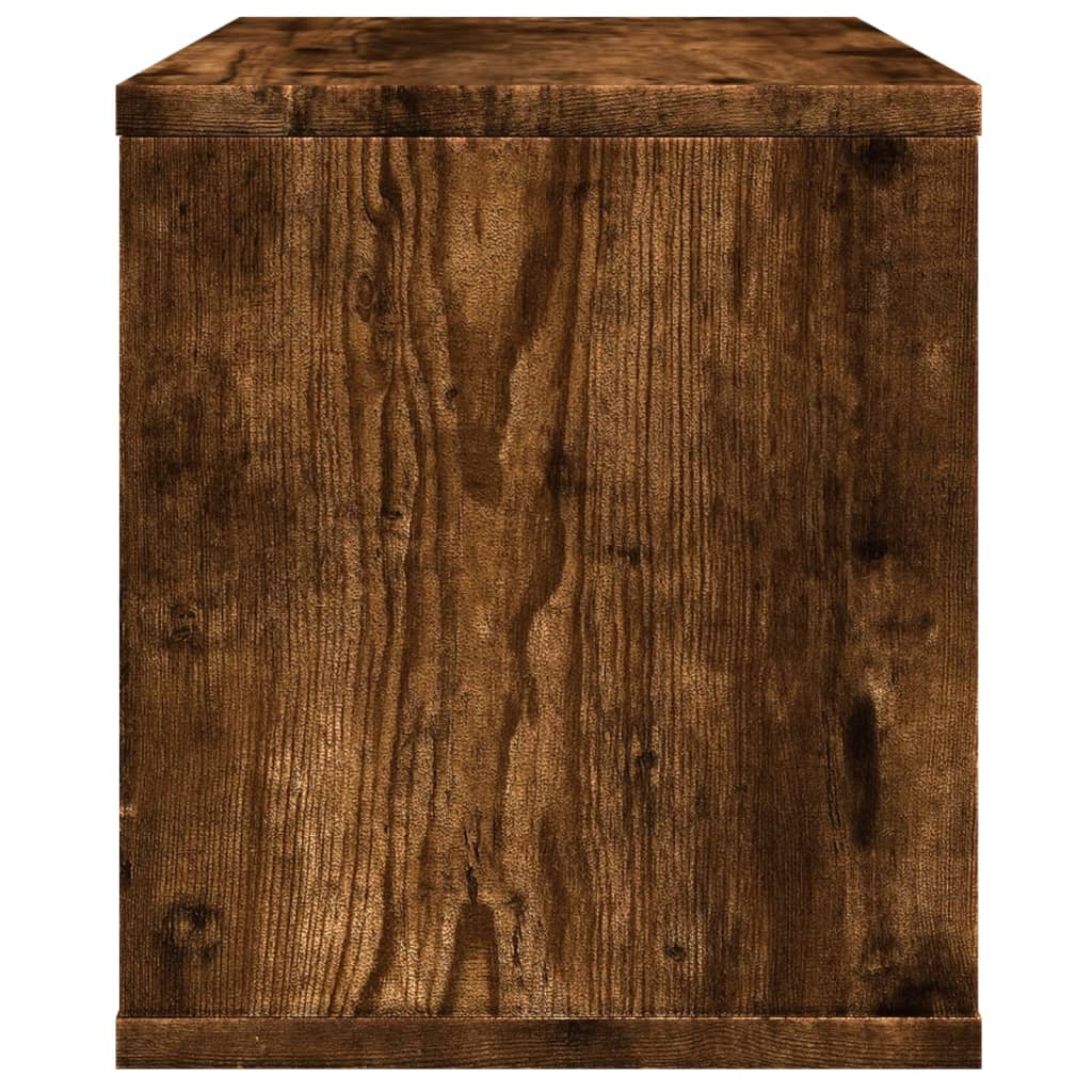 dueslag til skrivebord 36x26x29,5 cm konstrueret træ røget eg