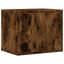 dueslag til skrivebord 36x26x29,5 cm konstrueret træ røget eg