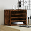 dueslag til skrivebord 36x26x29,5 cm konstrueret træ røget eg