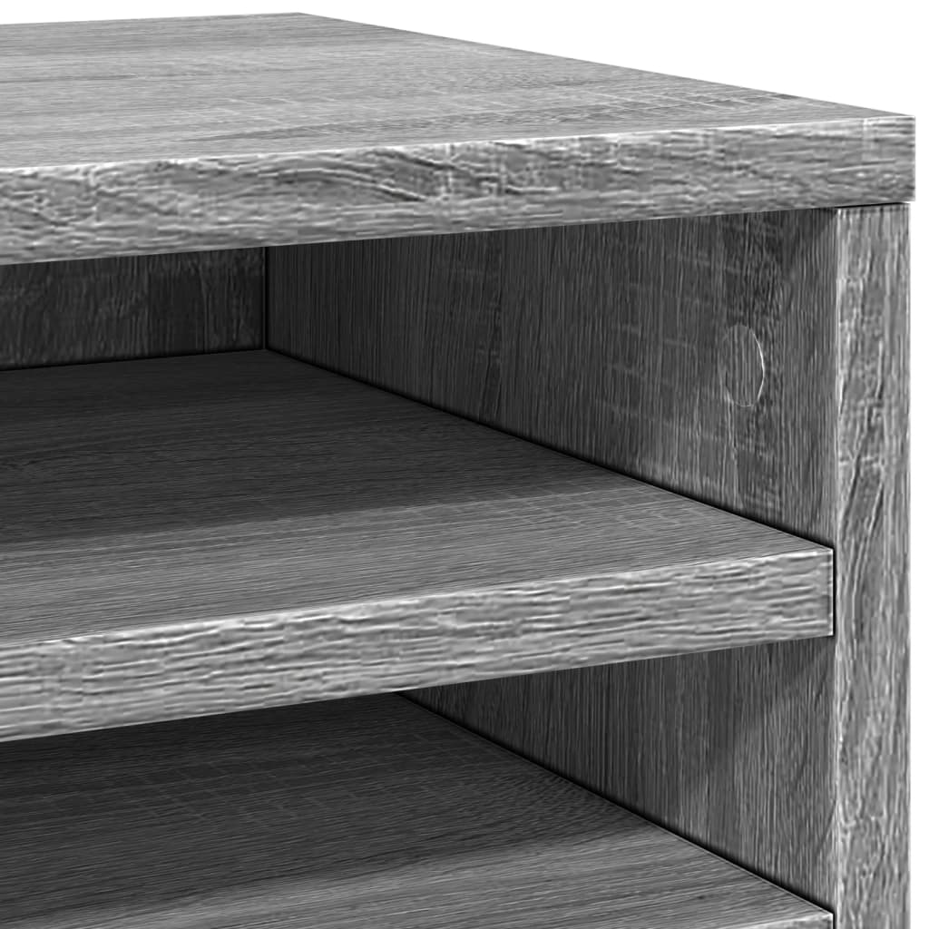 dueslag 36x26x29,5 cm konstrueret træ grå sonoma-eg