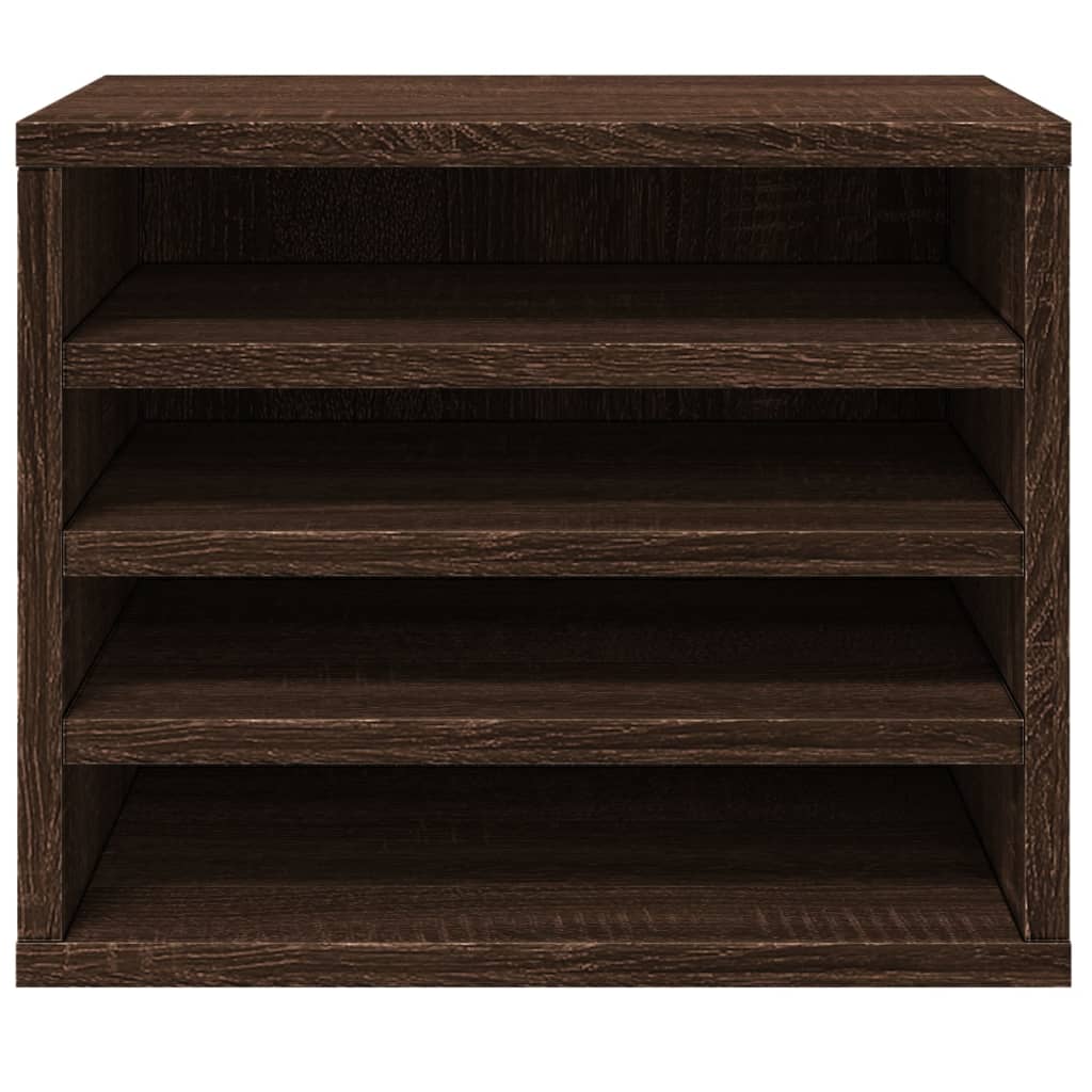 dueslag 36x26x29,5 cm konstrueret træ brun egetræsfarve