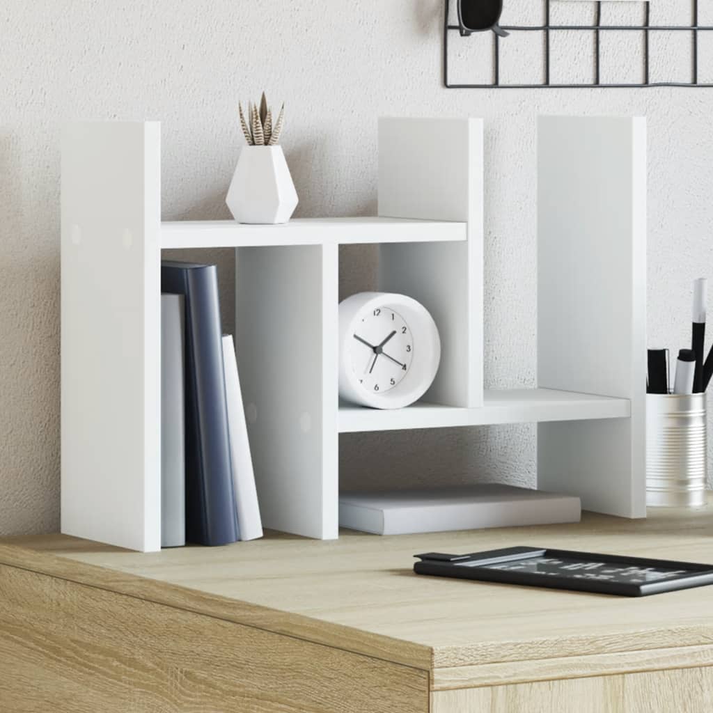 dueslag til skrivebord 34,5x15,5x35,5 cm konstrueret træ hvid