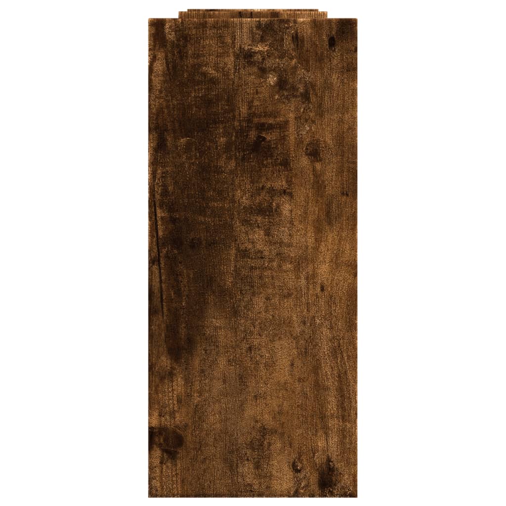 dueslag 34,5x15,5x35,5 cm konstrueret træ røget eg