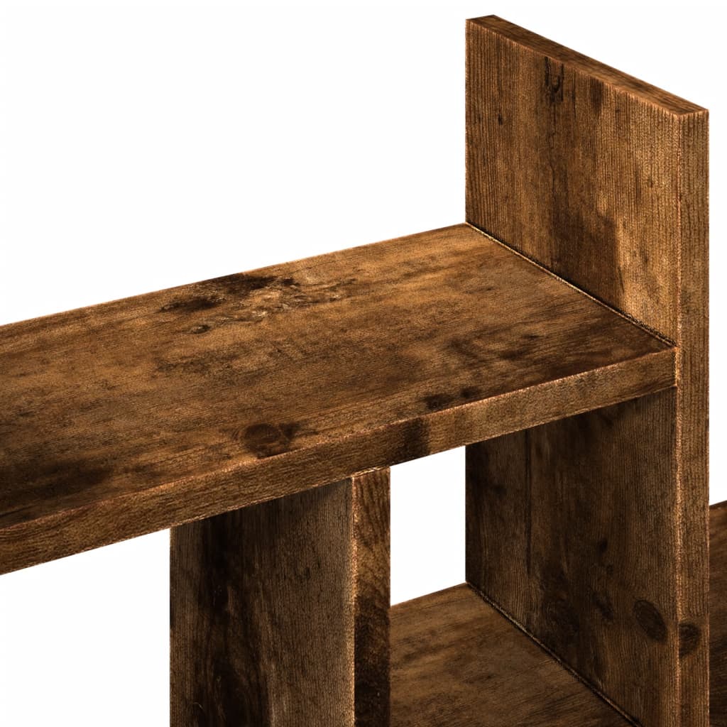 dueslag 34,5x15,5x35,5 cm konstrueret træ røget eg