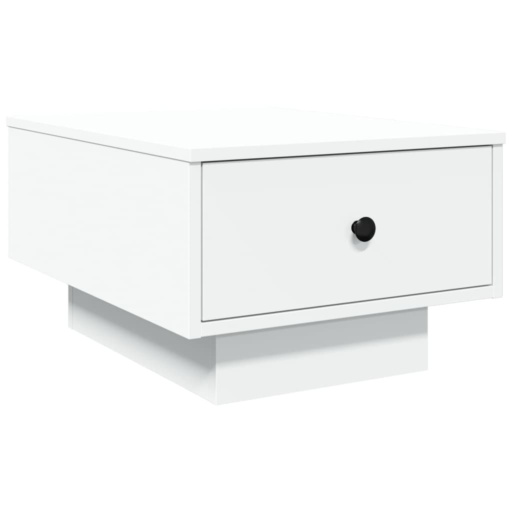 sofabord 60x45x31 cm konstrueret træ hvid