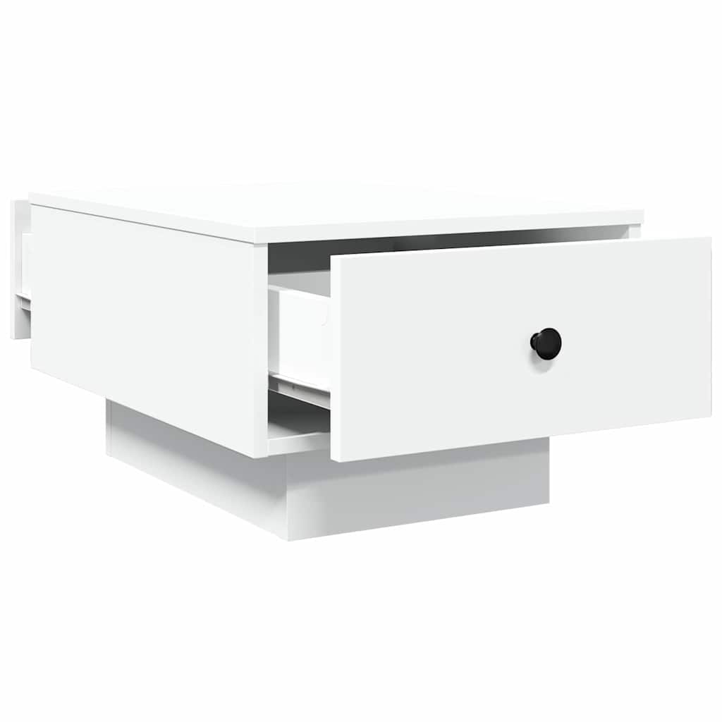 sofabord 60x45x31 cm konstrueret træ hvid