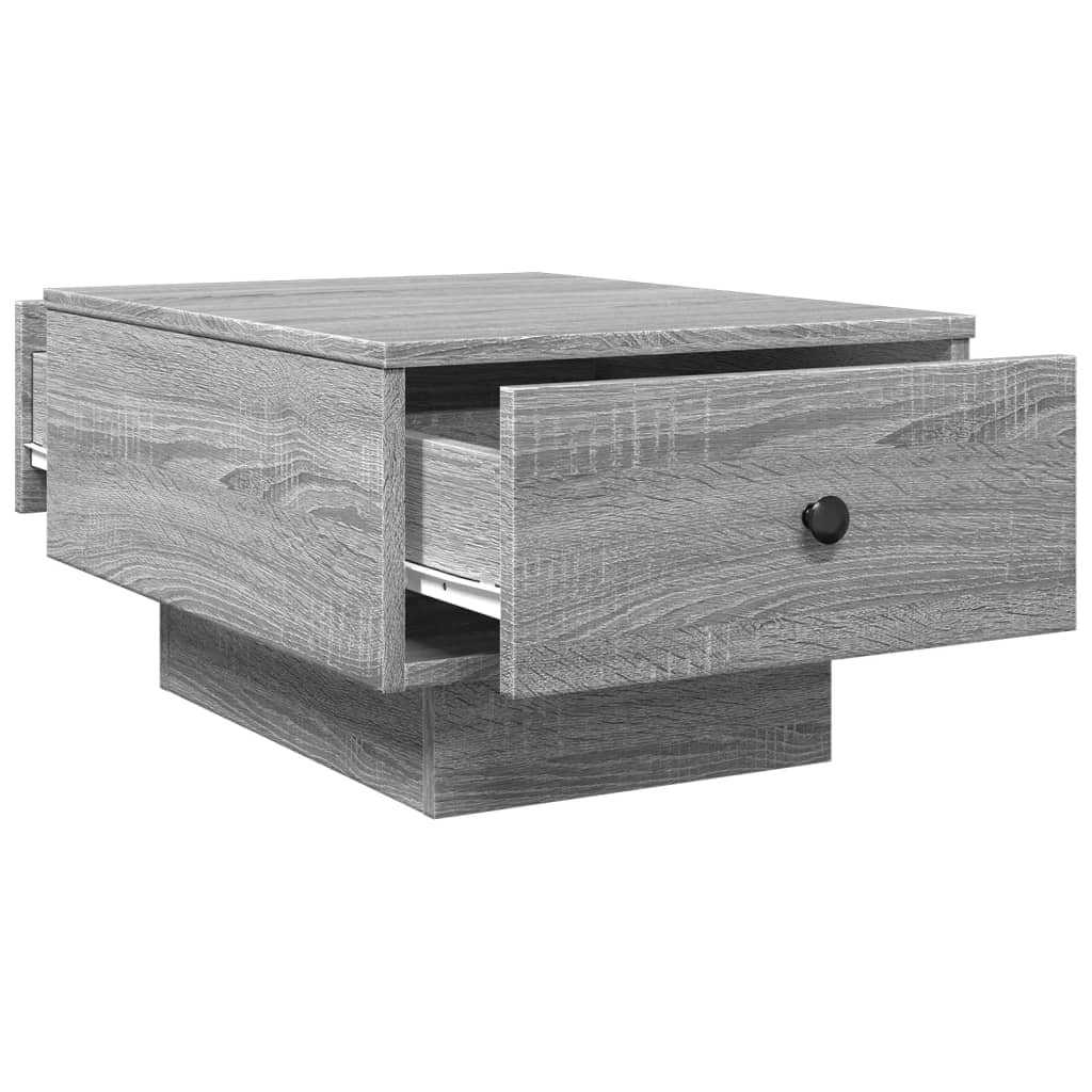 sofabord 60x45x31 cm konstrueret træ grå sonoma-eg