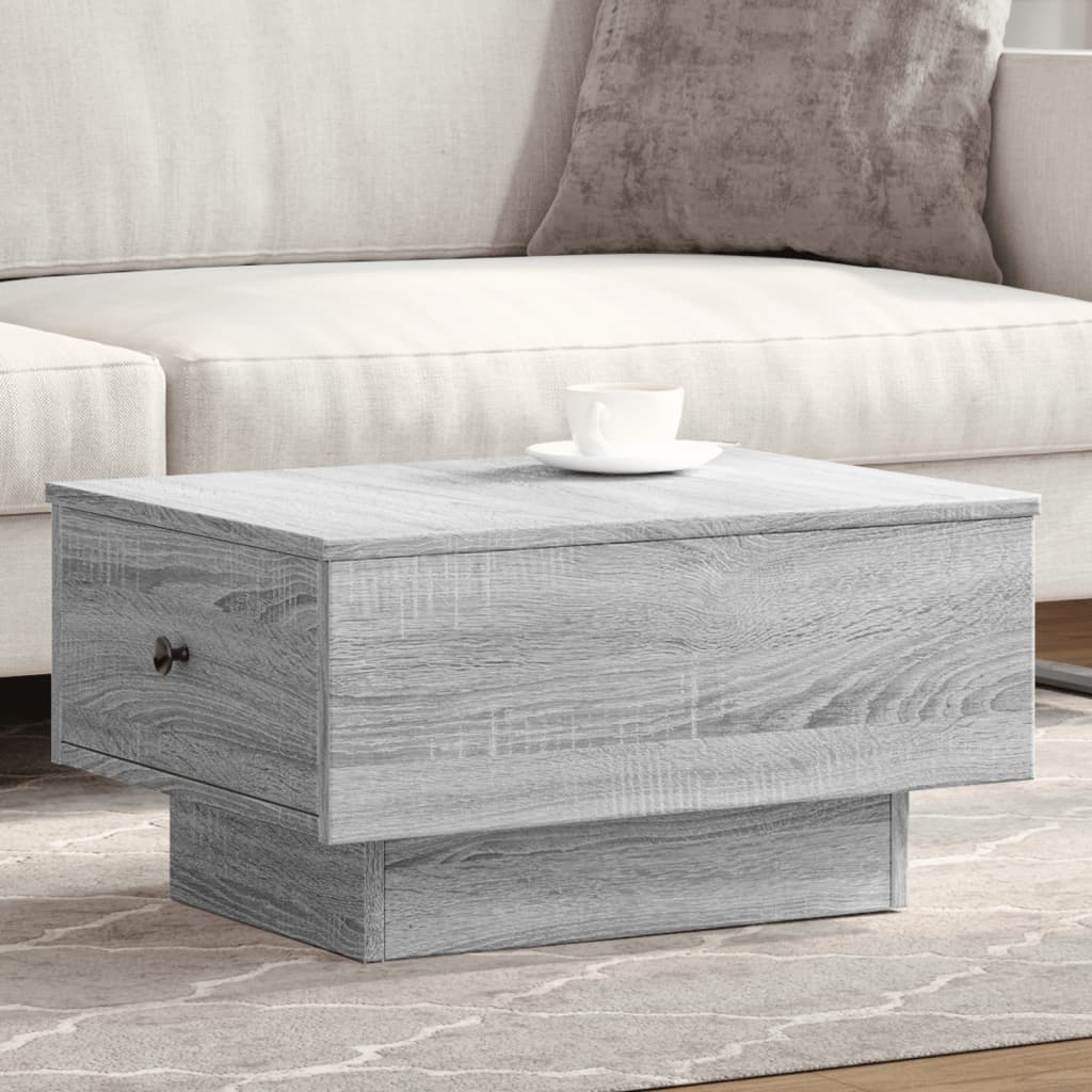 sofabord 60x45x31 cm konstrueret træ grå sonoma-eg