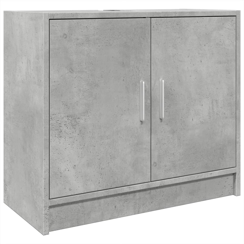 underskab til håndvask 63x29x55 cm konstrueret træ betongrå