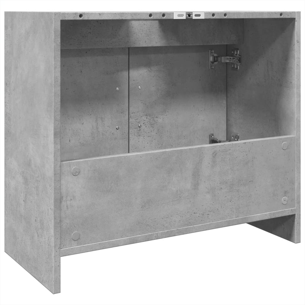 underskab til håndvask 63x29x55 cm konstrueret træ betongrå