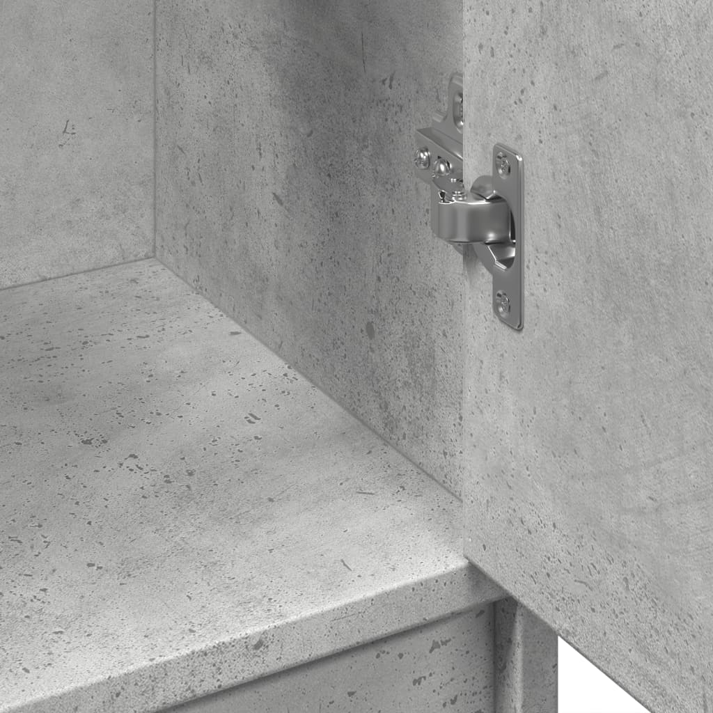 underskab til håndvask 63x29x55 cm konstrueret træ betongrå