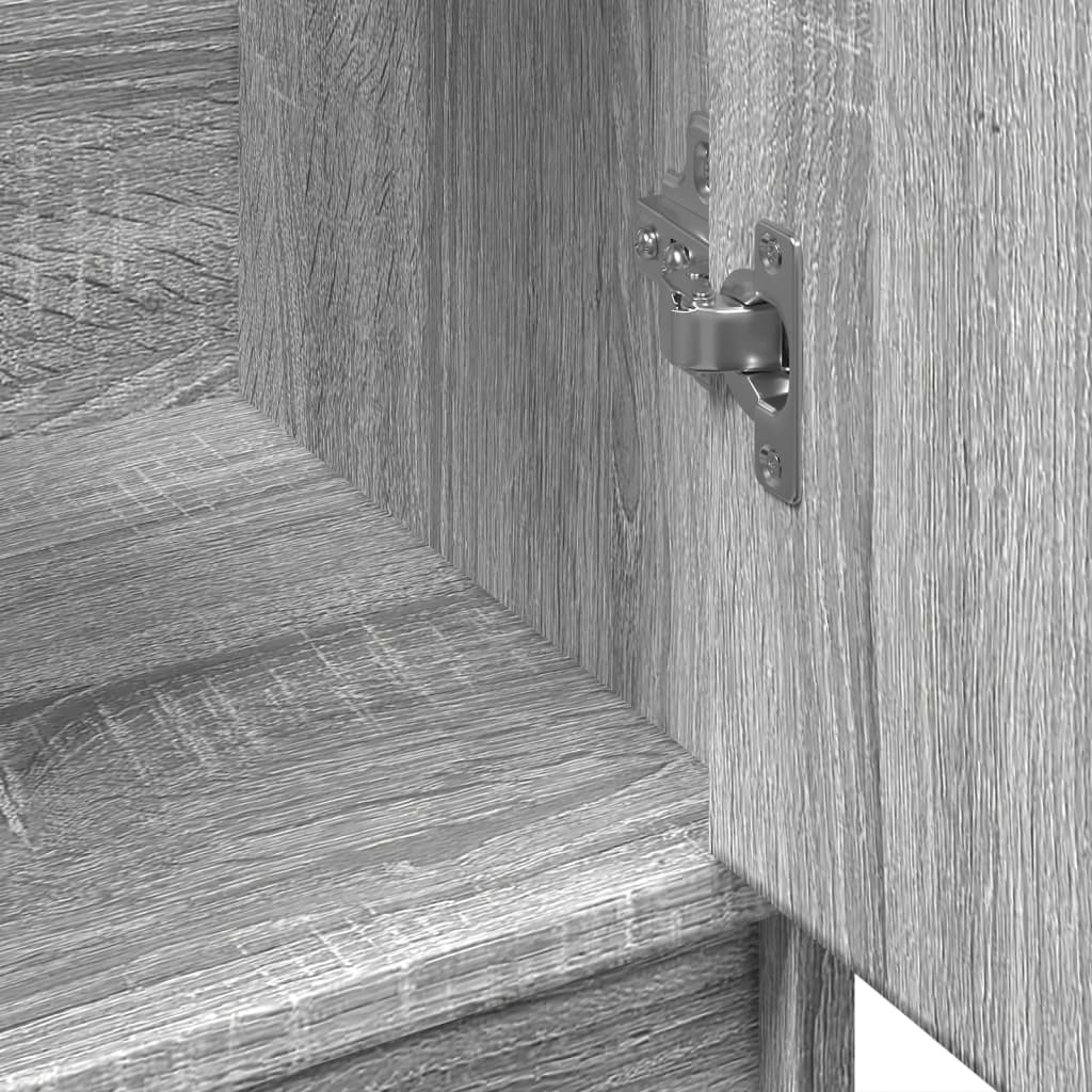 underskab 63x29x55 cm konstrueret træ grå sonoma-eg