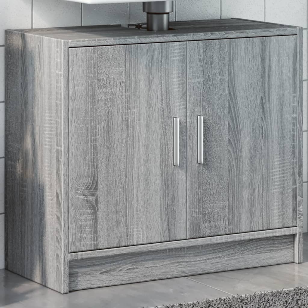 underskab 63x29x55 cm konstrueret træ grå sonoma-eg