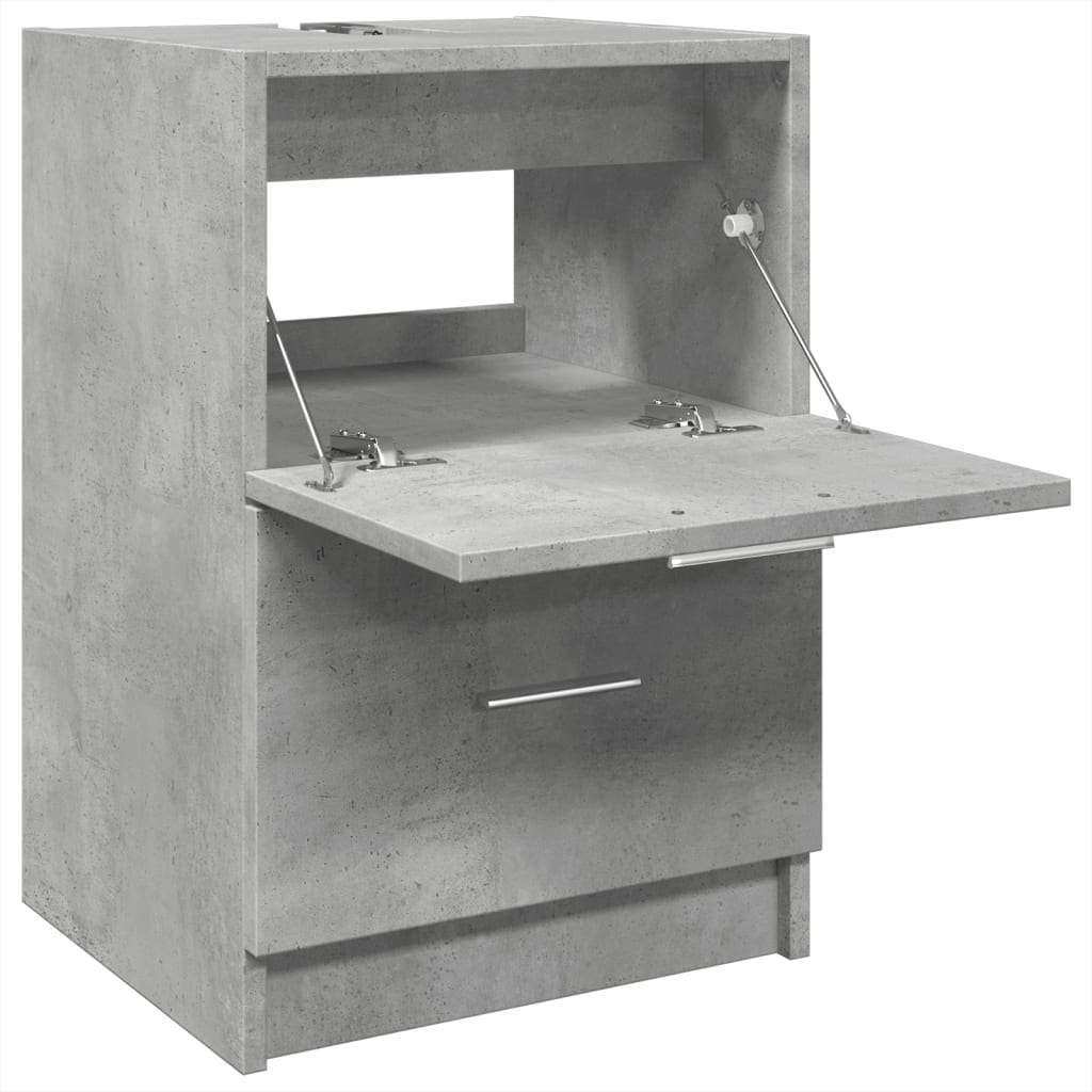 underskab til håndvask 40x37x59 cm konstrueret træ betongrå