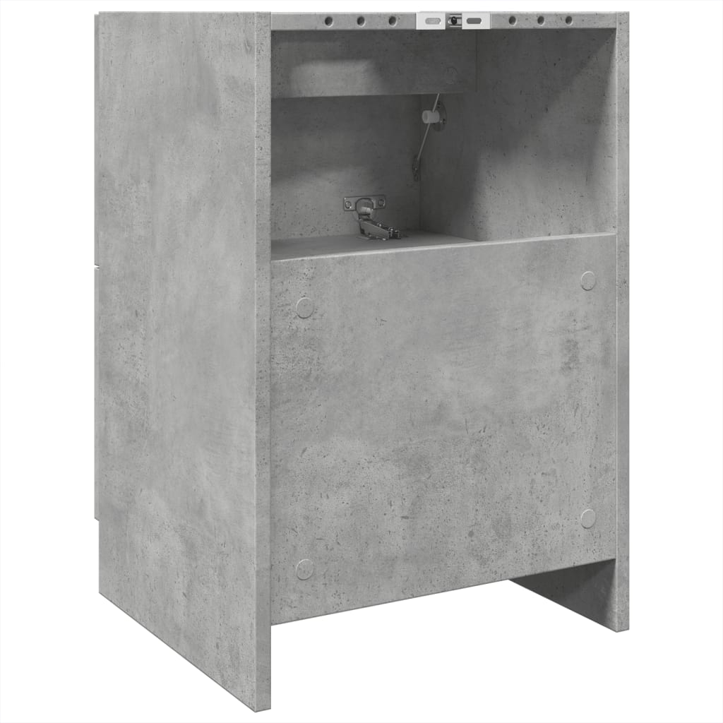 underskab til håndvask 40x37x59 cm konstrueret træ betongrå