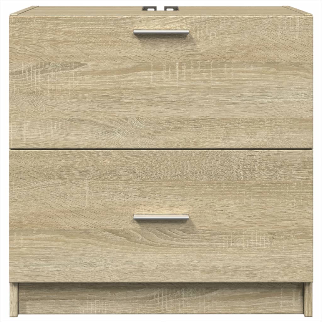 underskab til håndvask 59x37x59 cm konstrueret træ sonoma-eg