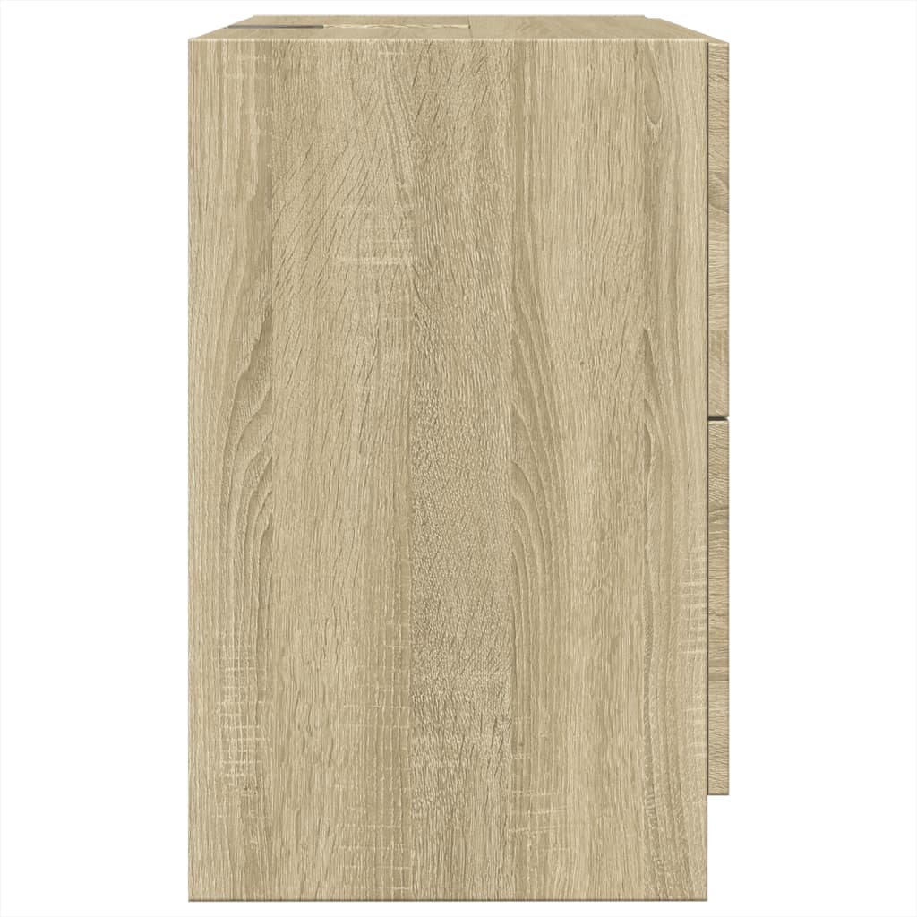 underskab til håndvask 59x37x59 cm konstrueret træ sonoma-eg