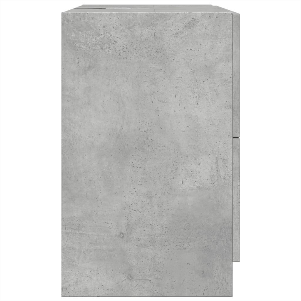 underskab til håndvask 59x37x59 cm konstrueret træ betongrå