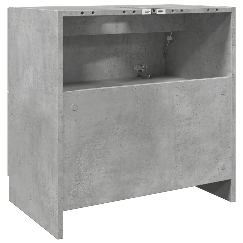 underskab til håndvask 59x37x59 cm konstrueret træ betongrå