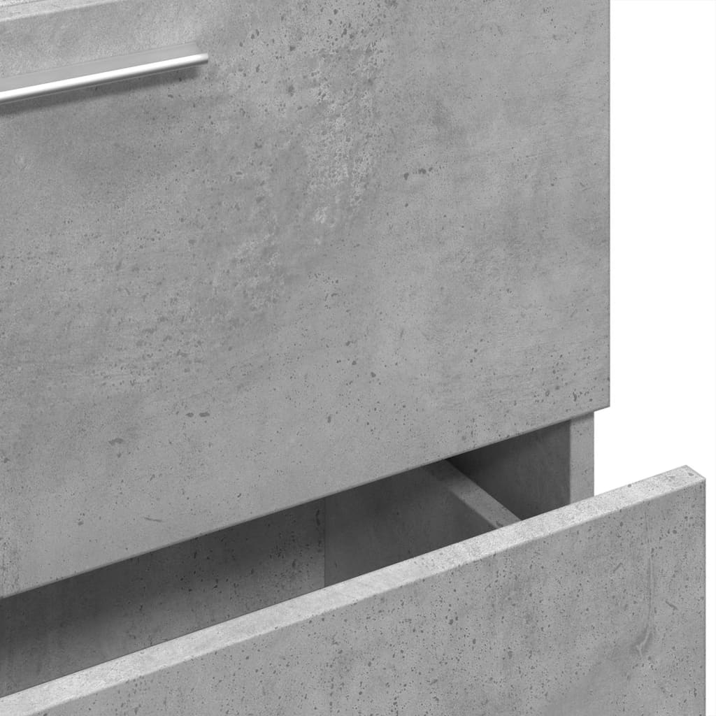 underskab til håndvask 59x37x59 cm konstrueret træ betongrå