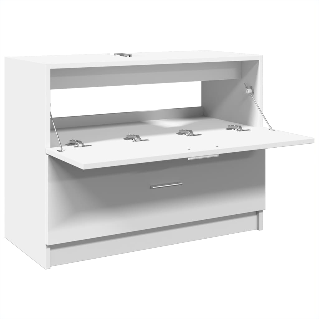 underskab til håndvask 78x37x59 cm konstrueret træ hvid