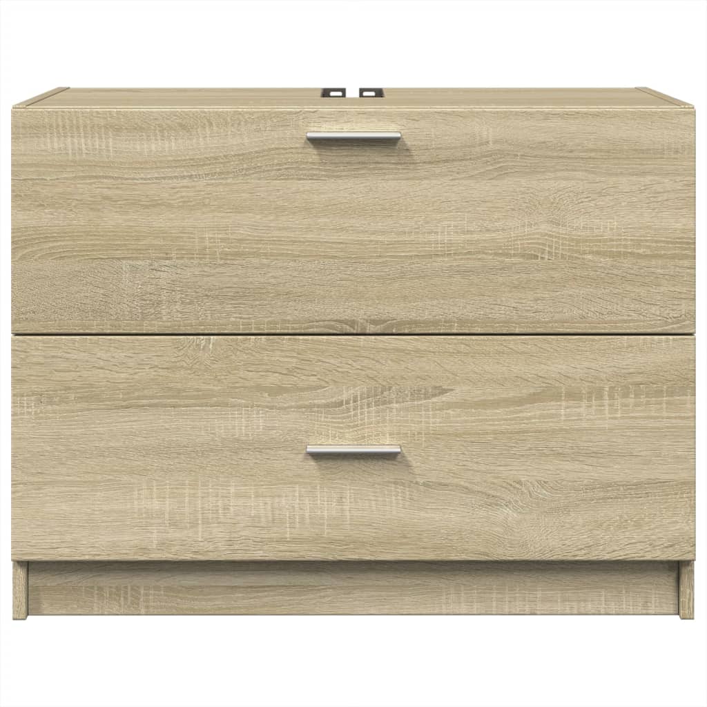 underskab til håndvask 78x37x59 cm konstrueret træ sonoma-eg