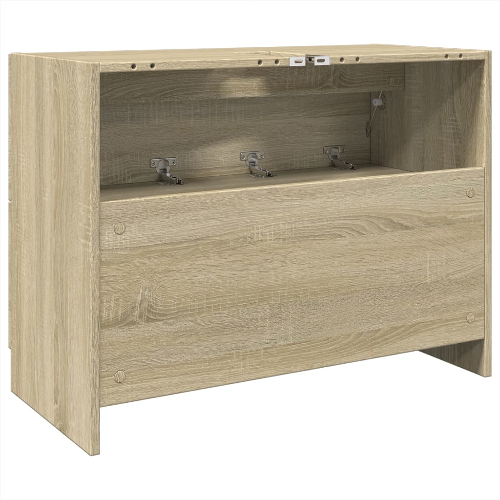 underskab til håndvask 78x37x59 cm konstrueret træ sonoma-eg