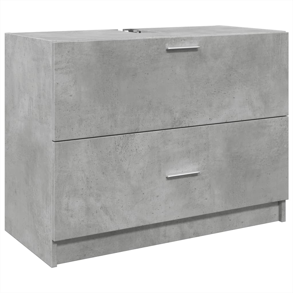 underskab til håndvask 78x37x59 cm konstrueret træ betongrå