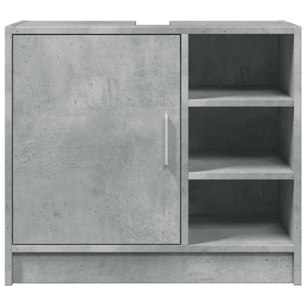 underskab til håndvask 63x29x55 cm konstrueret træ betongrå