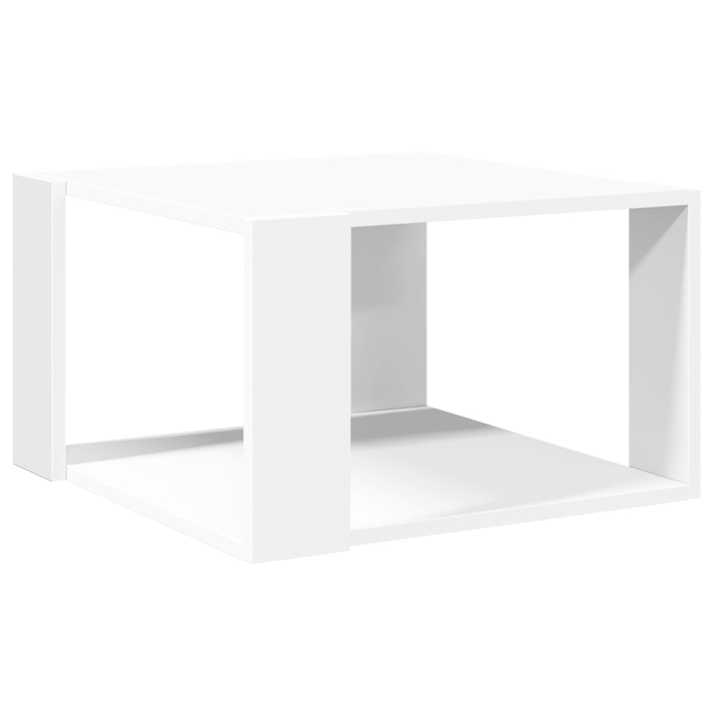 sofabord hvid 51,5x51,5x30 cm konstrueret træ