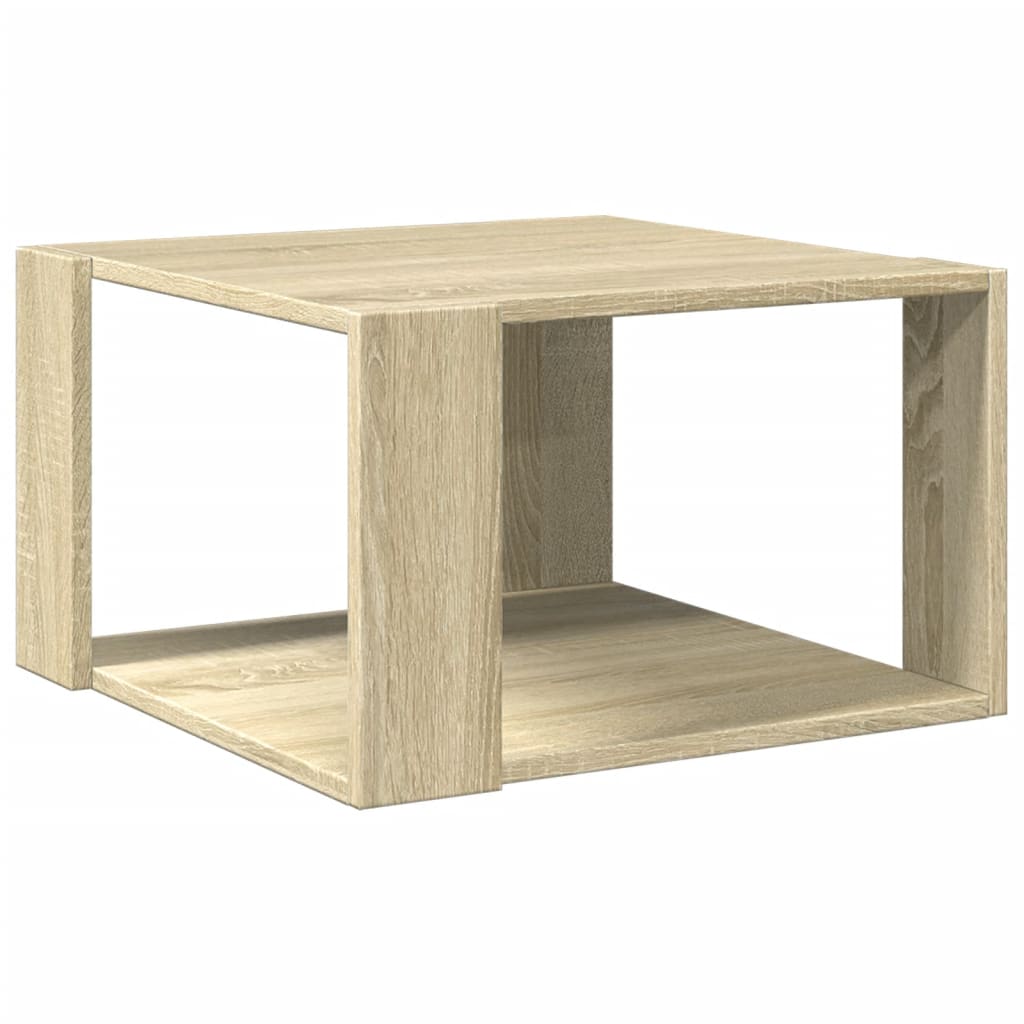 sofabord 51,5x51,5x30 cm konstrueret træ sonoma-eg