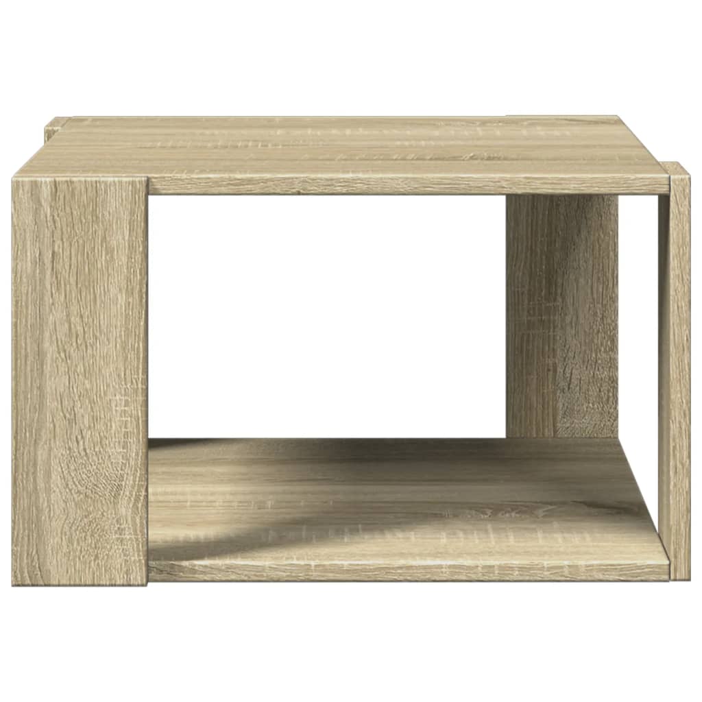 sofabord 51,5x51,5x30 cm konstrueret træ sonoma-eg