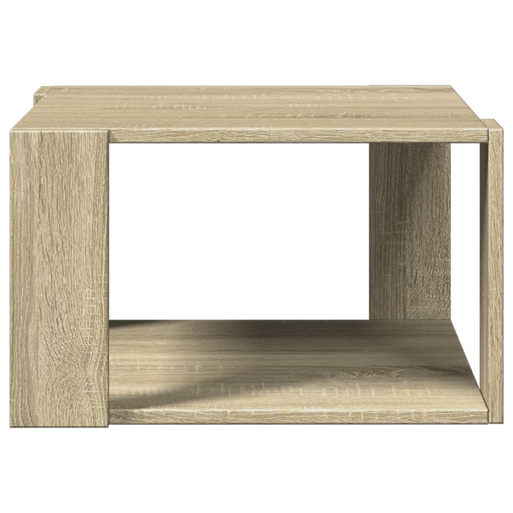 sofabord 51,5x51,5x30 cm konstrueret træ sonoma-eg