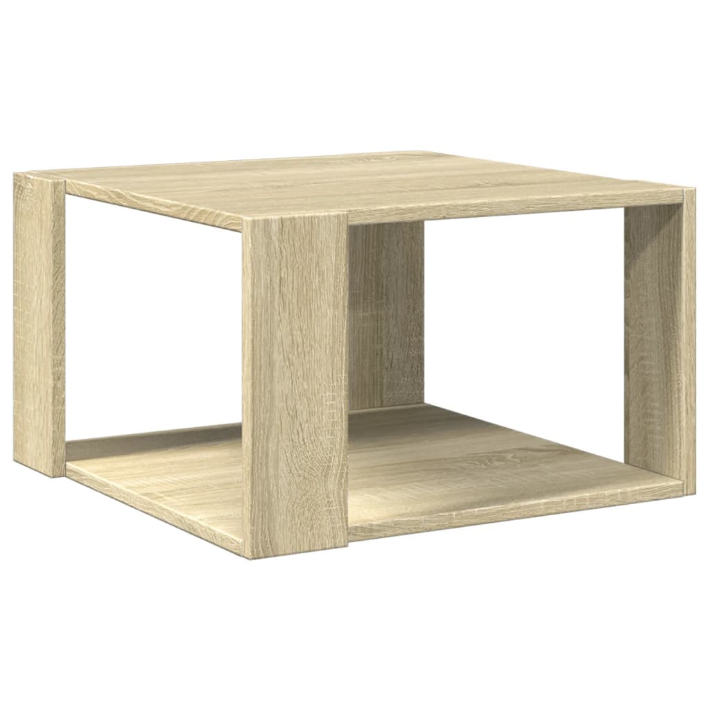 sofabord 51,5x51,5x30 cm konstrueret træ sonoma-eg