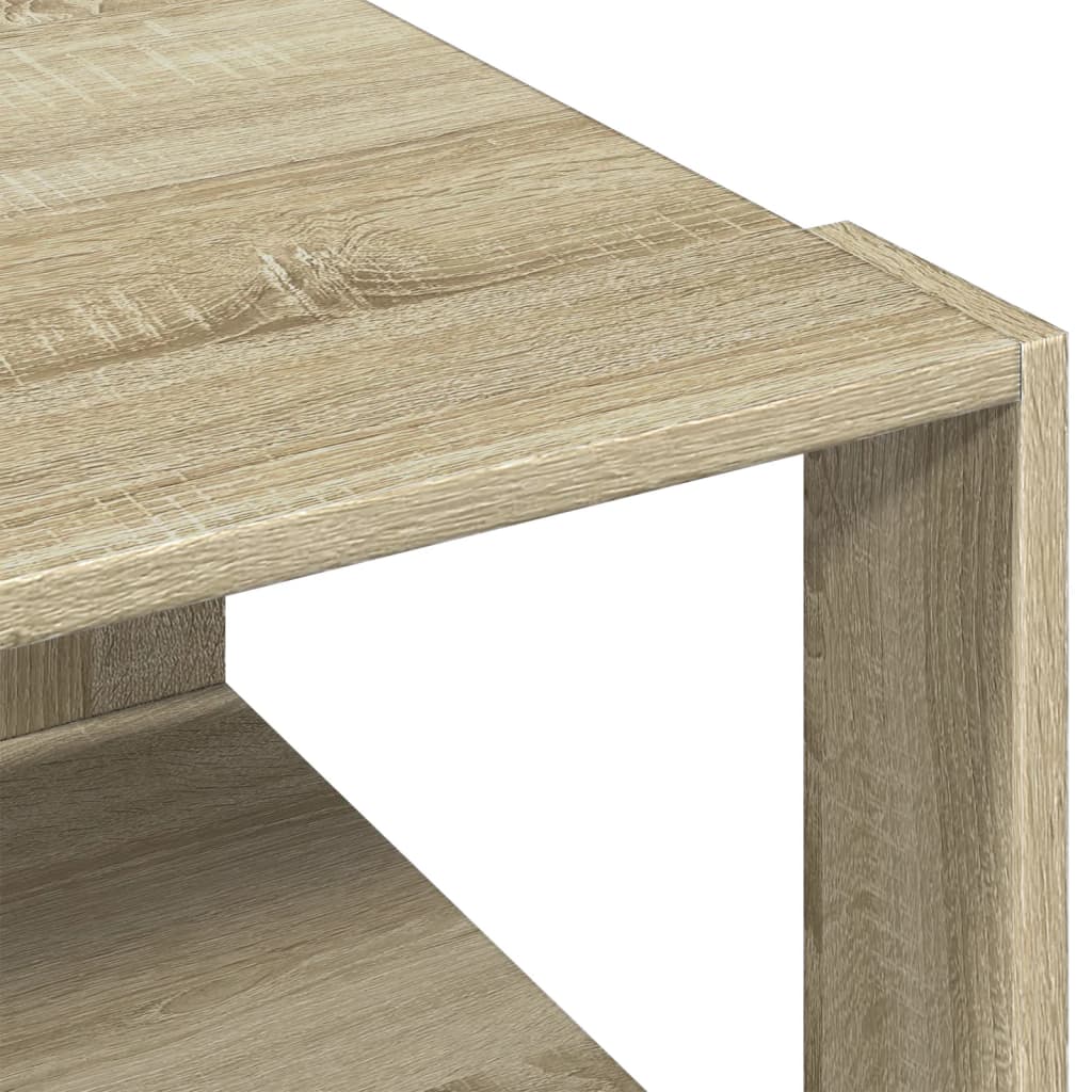 sofabord 51,5x51,5x30 cm konstrueret træ sonoma-eg