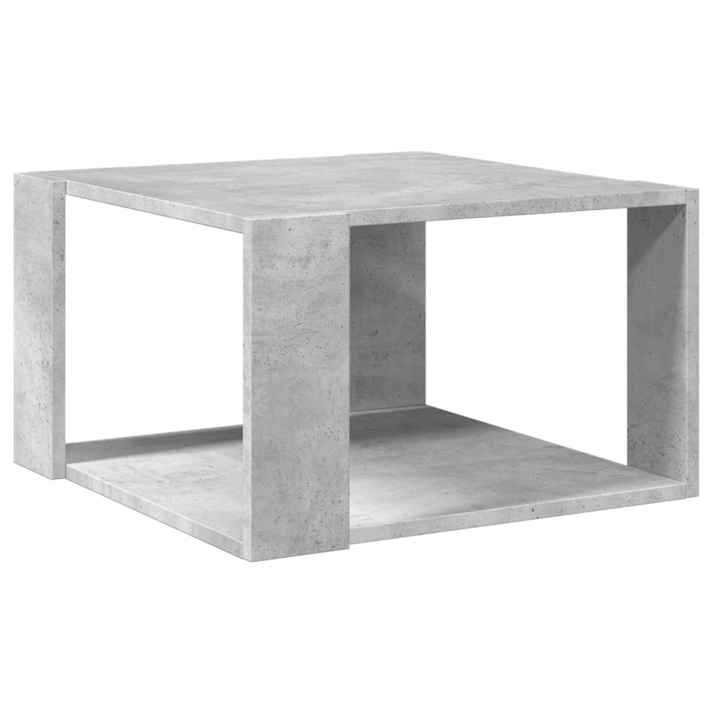 sofabord 51,5x51,5x30 cm konstrueret træ betongrå