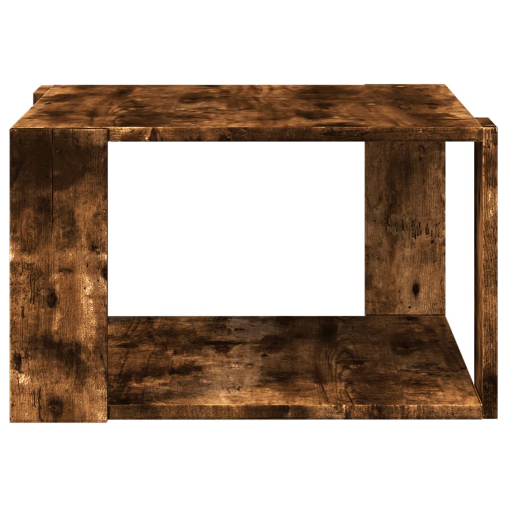sofabord 51,5x51,5x30 cm konstrueret træ røget egetræsfarve
