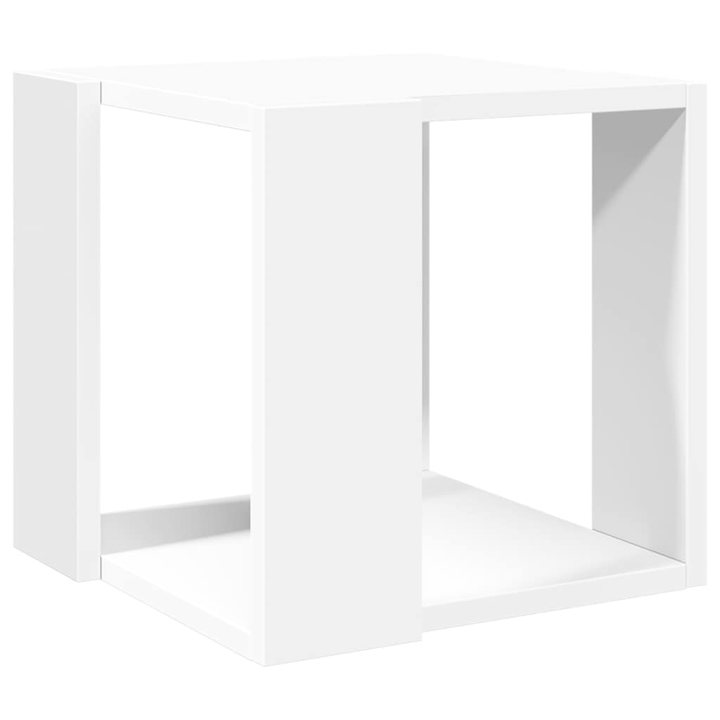 sofabord 32x32x30 cm konstrueret træ hvid