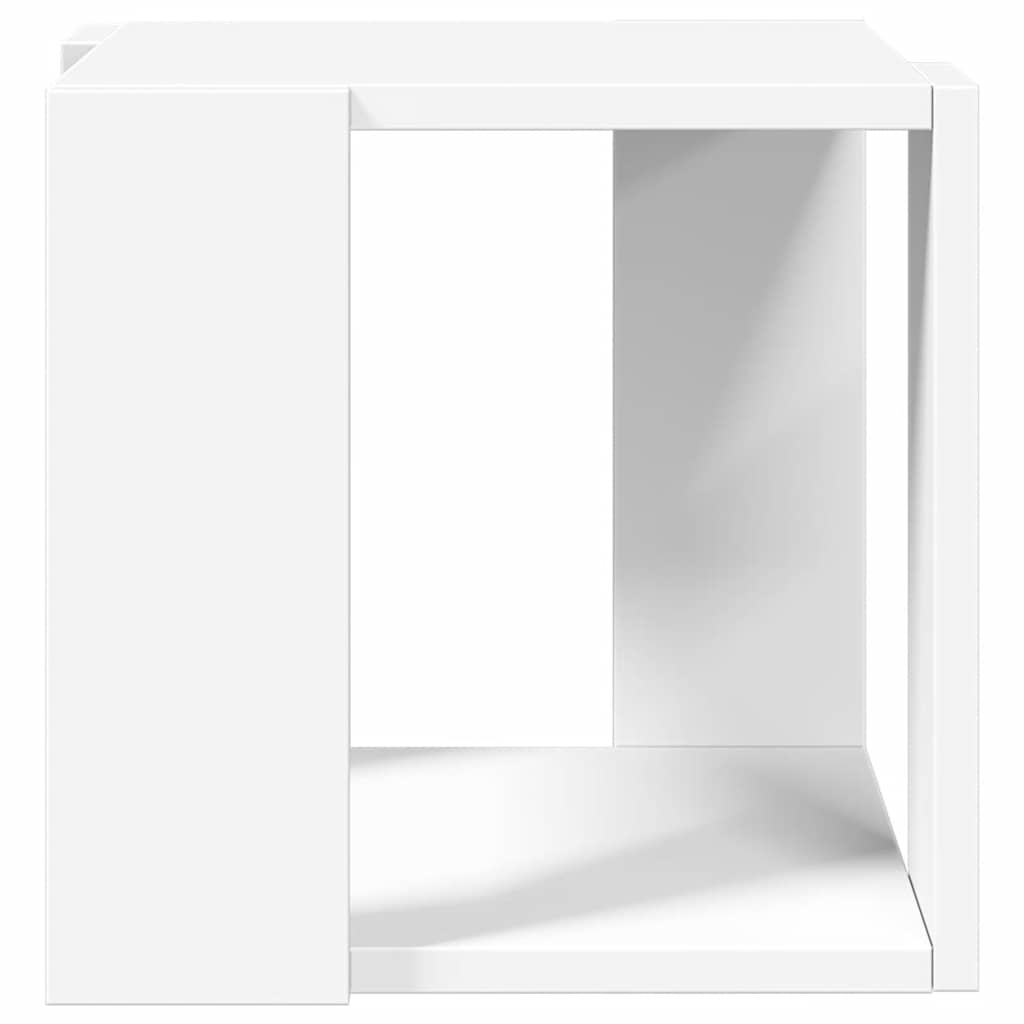 sofabord 32x32x30 cm konstrueret træ hvid