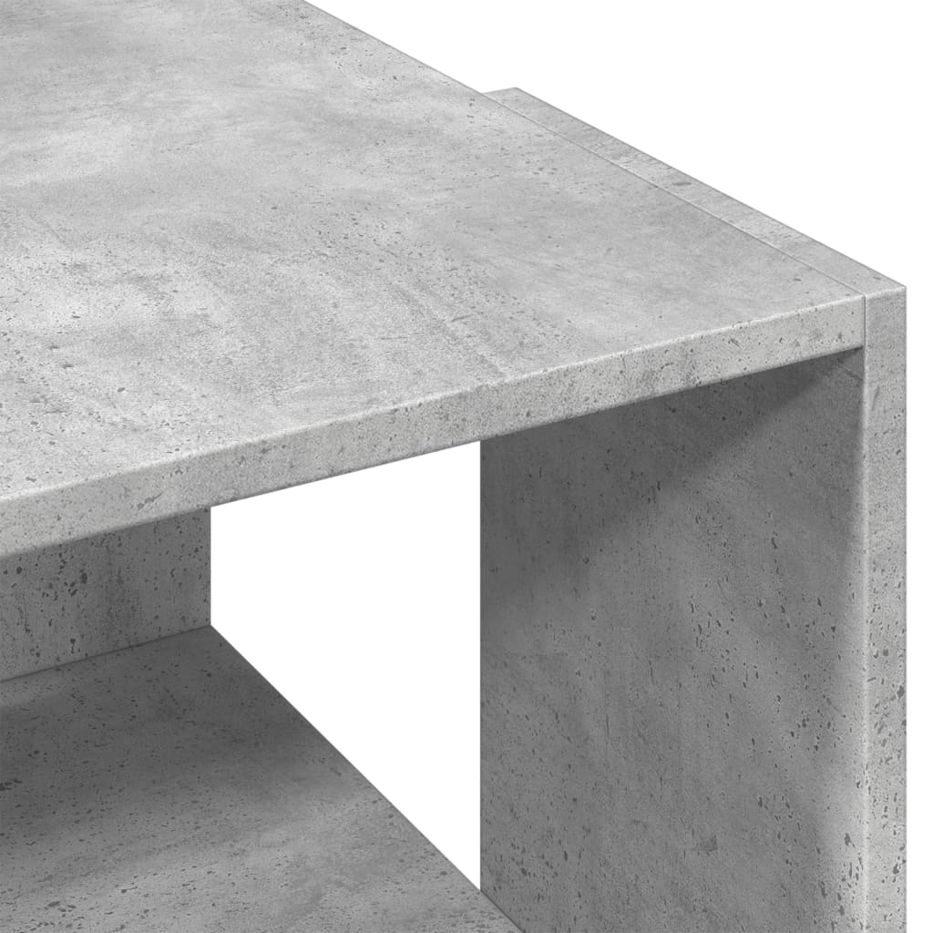 sofabord 89,5x48x30 cm konstrueret træ betongrå
