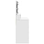 makeupbord med LED-lys 80x41x134,5 cm hvid
