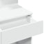 makeupbord med LED-lys 100x40x130 cm hvid