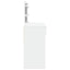 makeupbord med LED-lys 100x40x120 cm hvid