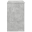 makeupbord med spejl 73x46,5x120 cm betongrå