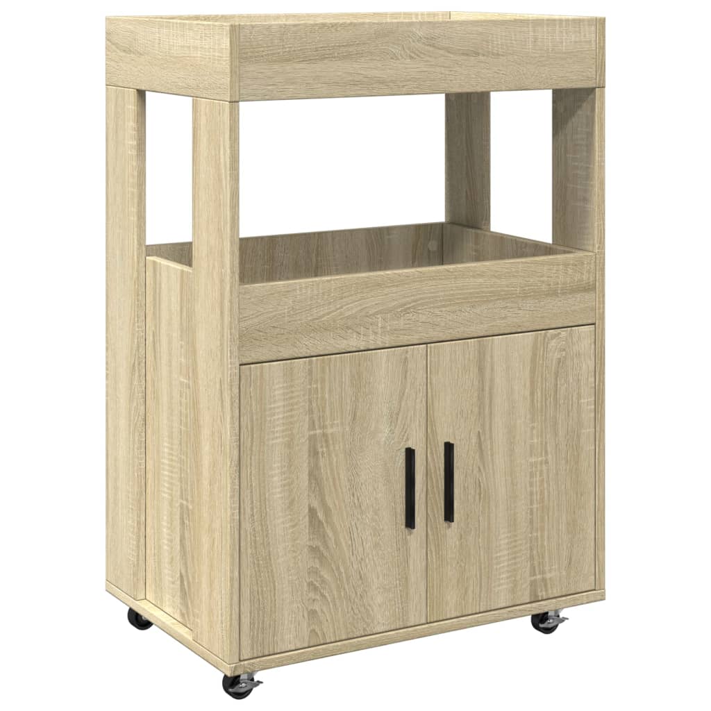 barvogn 60x39,5x89 cm konstrueret træ sonoma-eg