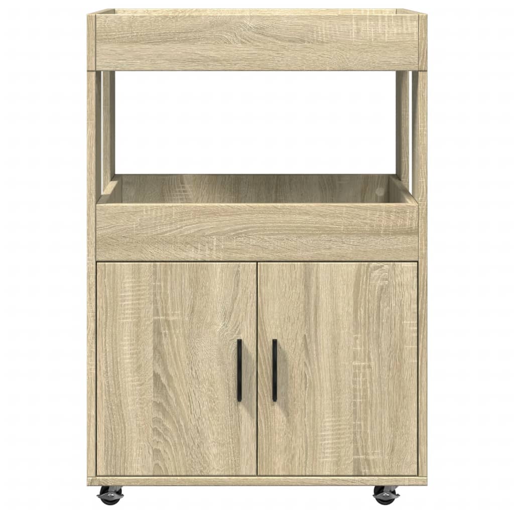barvogn 60x39,5x89 cm konstrueret træ sonoma-eg