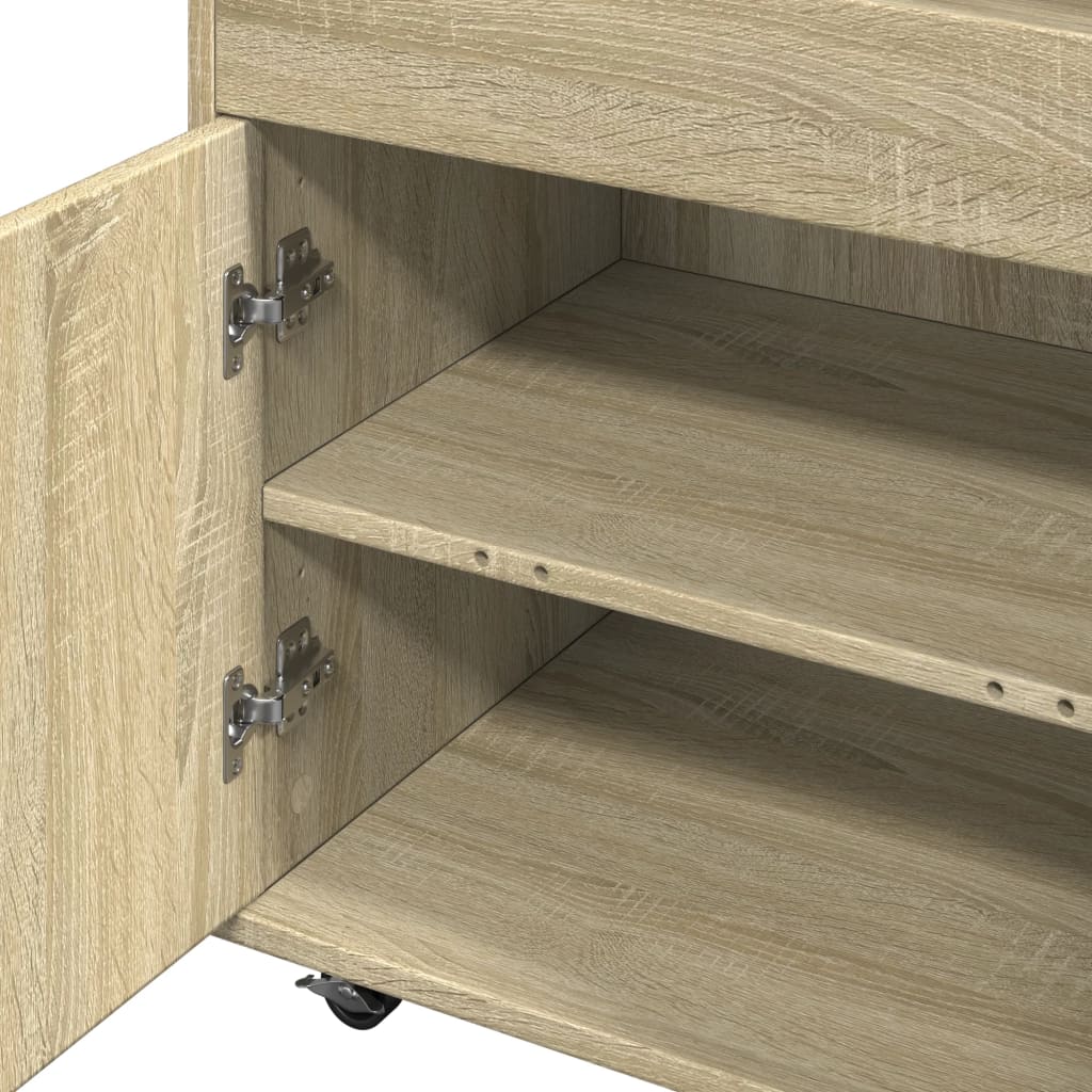 barvogn 60x39,5x89 cm konstrueret træ sonoma-eg
