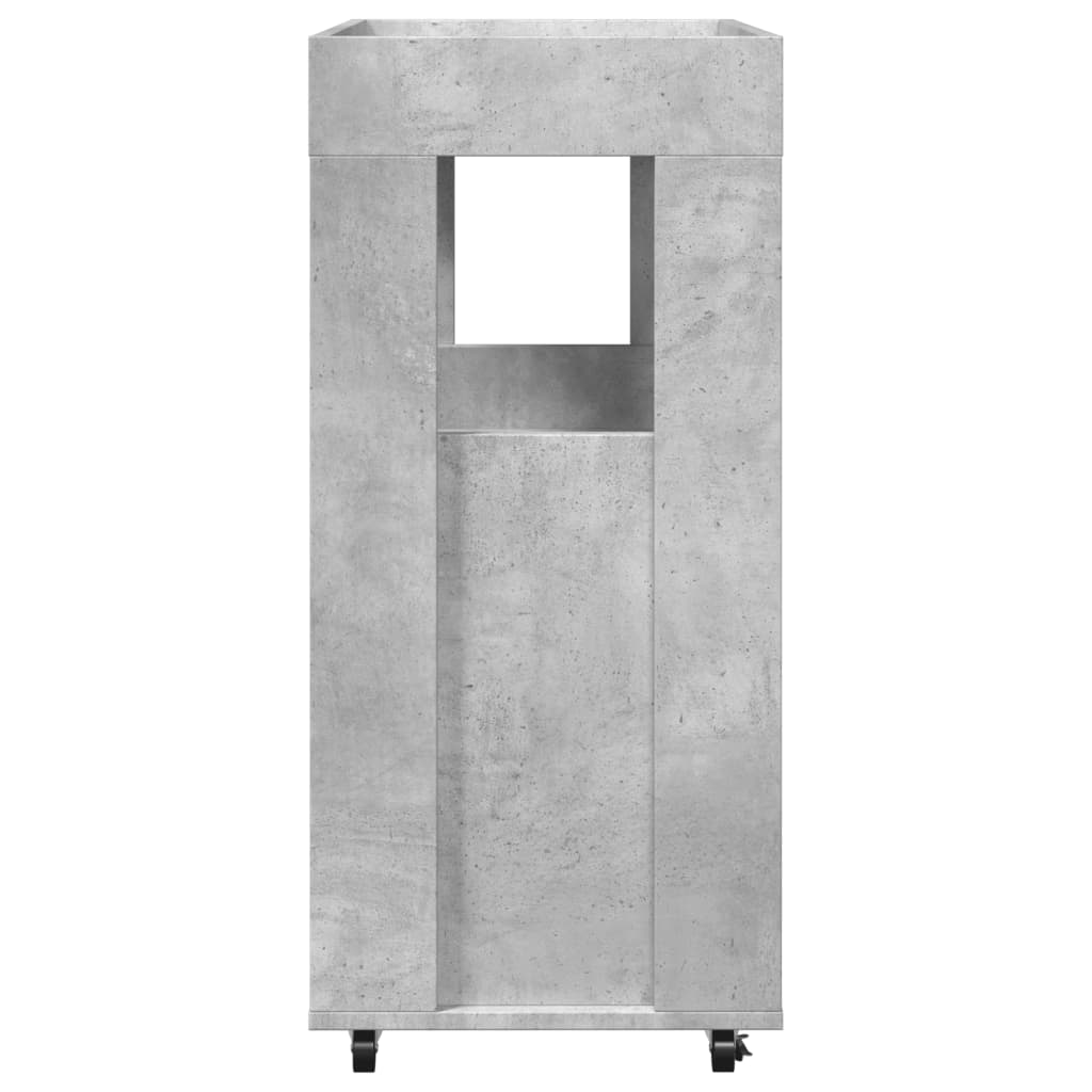 barvogn 60x39,5x89 cm konstrueret træ betongrå